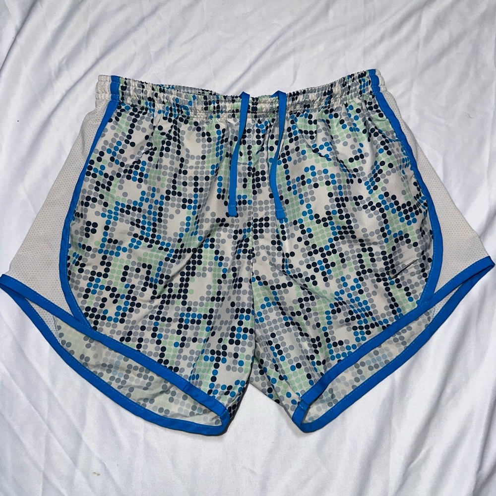 NIKE DRY FIT Blue Patterned Youth Shorts
